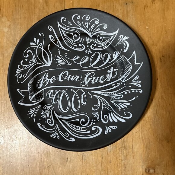 Disney Parks Be Our Guest & Try The Grey Stuff Plate Set Beauty And The Beast - Picture 2 of 6